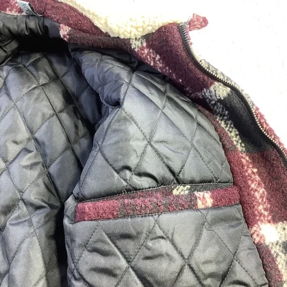 Levis Mens Wool Blend Sherpa Quilted Depot Jacket Black Wool Blend Size M NWT - Picture 11 of 16